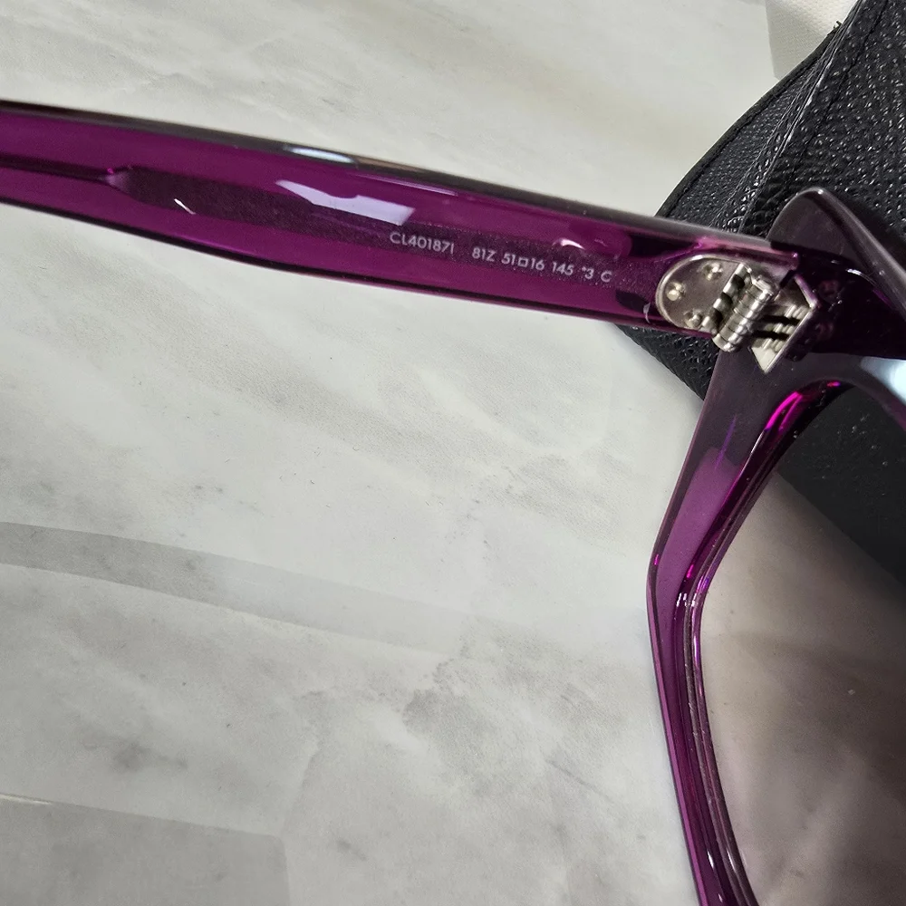 Celine Purple Cat-Eye Sunglasses - Picture 7 of 11
